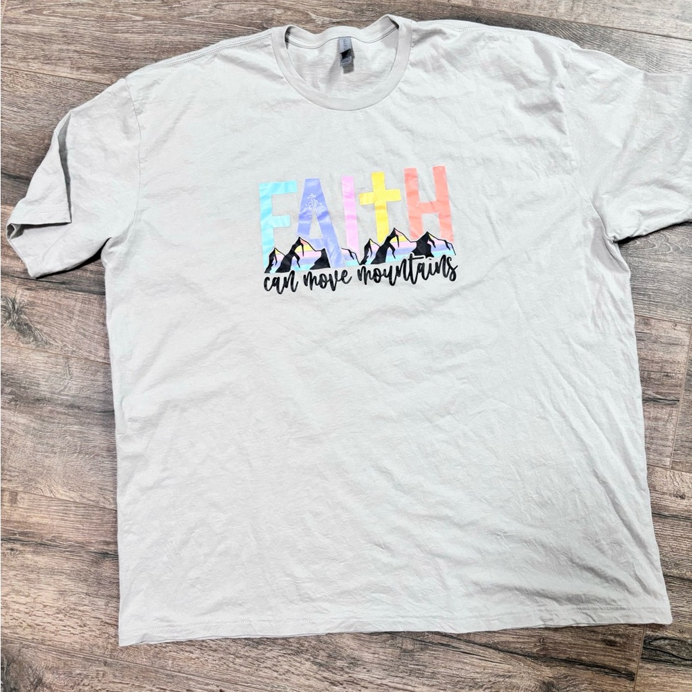 Next Level Apparel Faith Graphic Tee - White